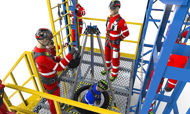 д. Алапурская. АО «Газстройпроект» запустил новый полигон «Альпинист» для тренировок высотных работ  д. Алапурская. АО «Газстройпроект» запустил новый полигон «Альпинист» для тренировок высотных работ